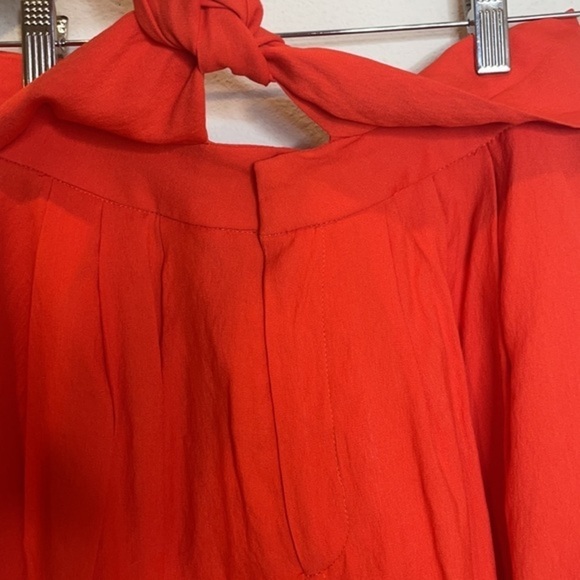 NWOT DO + BE Orange Tie Waist Shorts M - Picture 7 of 14